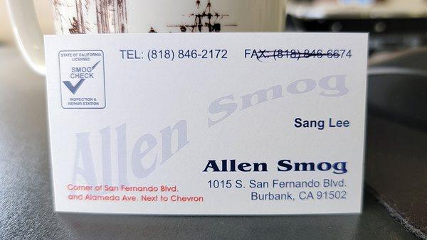 Business Card.