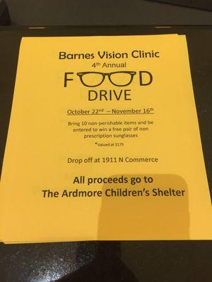 Barnes Vision Clinic contributing to the community.