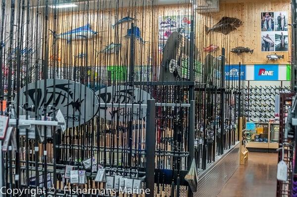 All of the top brands of rods and reels