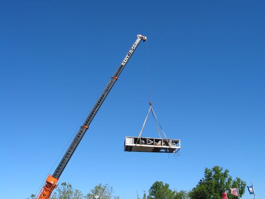 Replacing a commercial rooftop!  No job is too big or too small!