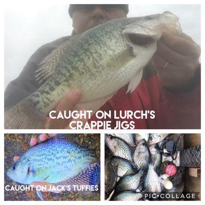 Blue gizzard crappie jig by Lurch's