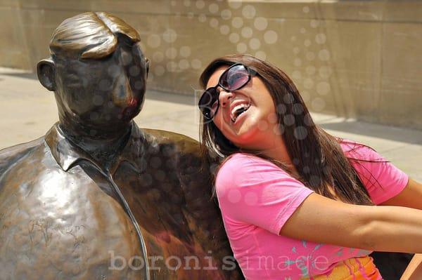 Meeting the locals at our Haymarket Senior Portraits