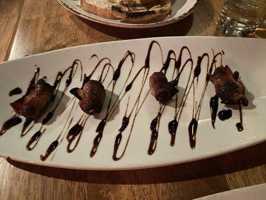 Bacon wrapped dates