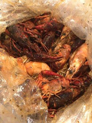 Crawfish and shrimp