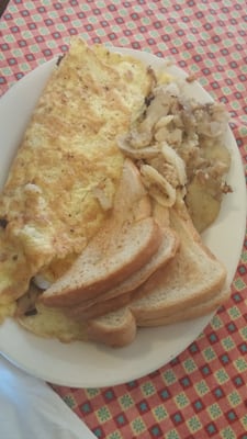 Chipped beef gravy omlette