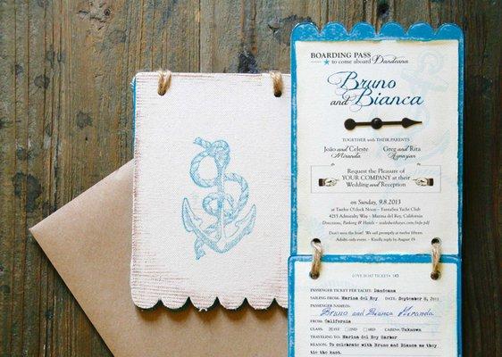 Custom wedding invitations