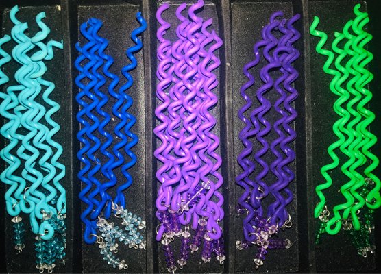 Pop of color Loc hair accessories