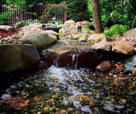 Residential Project - Japanese style garden with water feature. Kalamazoo, MI