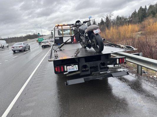 motorcycle towing