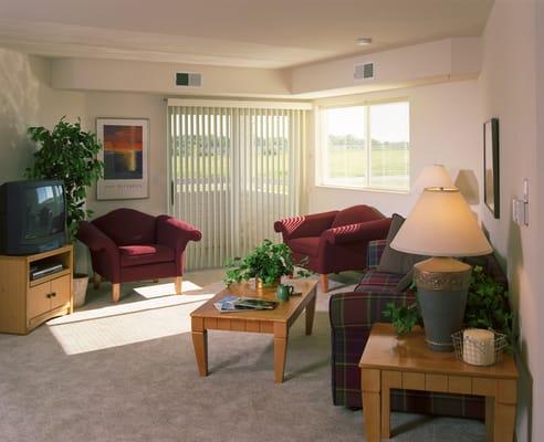 Living room at The Estates