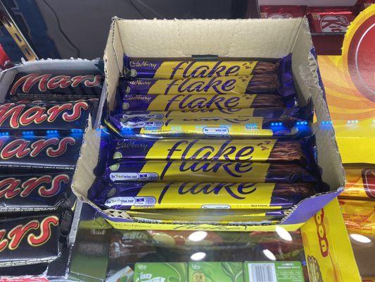 Cadbury Flake Chocolate.