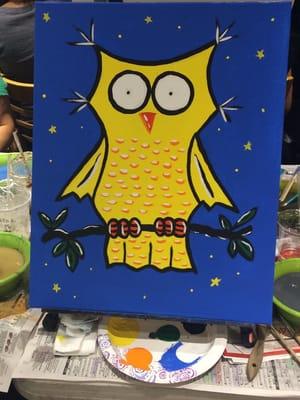 Owl painted on 10-23-14