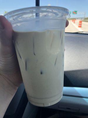 Iced coffee with a half gallon of half and half