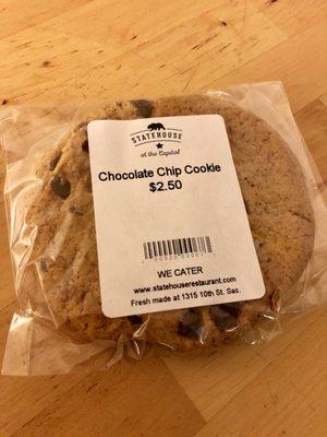 Chocolate chip cookie-soft and delicious, but should be worth $1