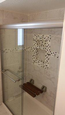 Shower Remodel with bench seat