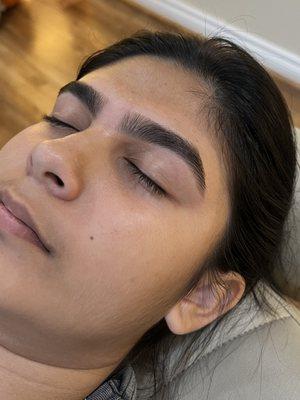 Teen brow wax