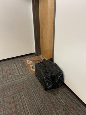 It was so gross that the facility wrapped it in a trash bag before delivery