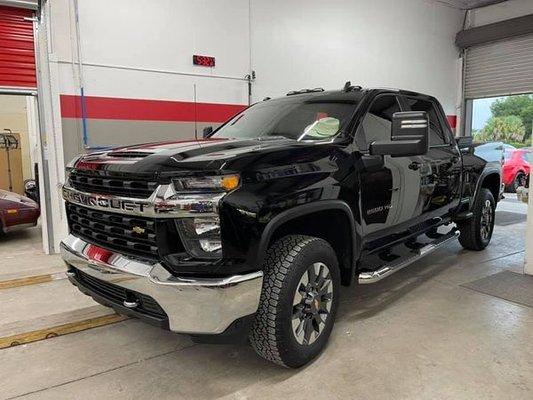 New Silverado In For A Platinum Detail And Ceramic Paint Sealant.