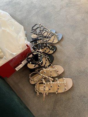 So many sandals!