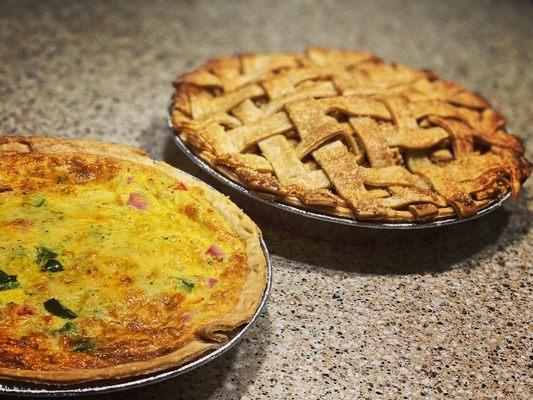 Quiche and pie