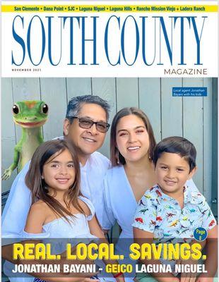 November Cover of South County Magazine