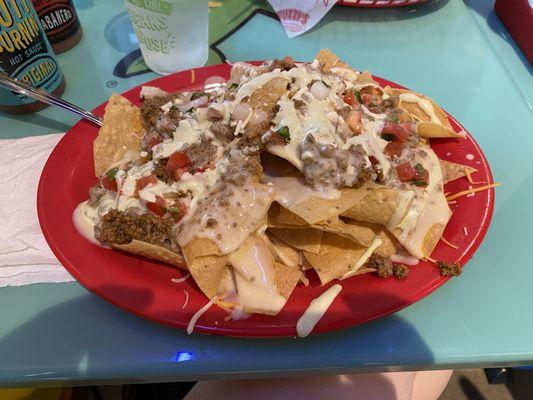 Seasoned Ground Beef Nachos