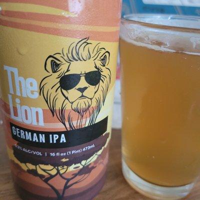 The very refreshing The Lion German IPA! Lovely beer to drink!