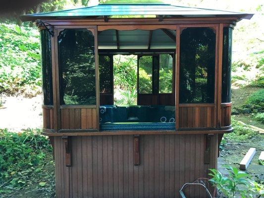 Hot Tub and Gazebo installed Bellevue