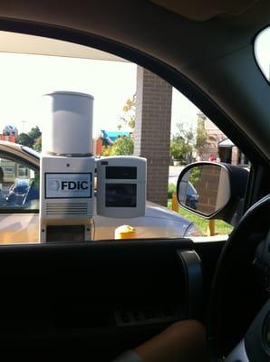 Drive-up teller with camera