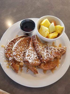 Salted caramel brioche French toast