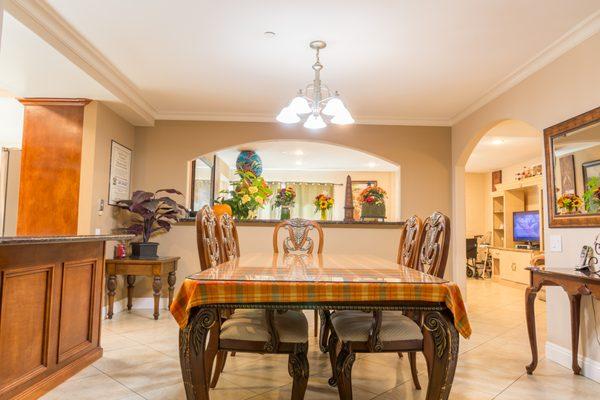 Dining area of our board and care