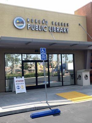 Entrance to library