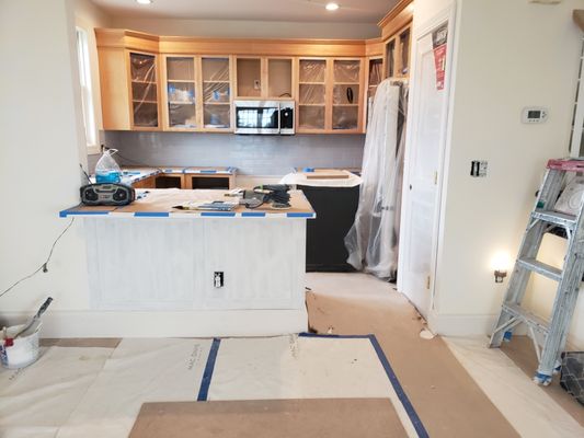 Kitchen cabinets ( Before)