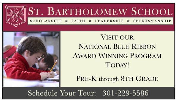 E-mail admissions@stbartholomew.org to schedule your private tour.