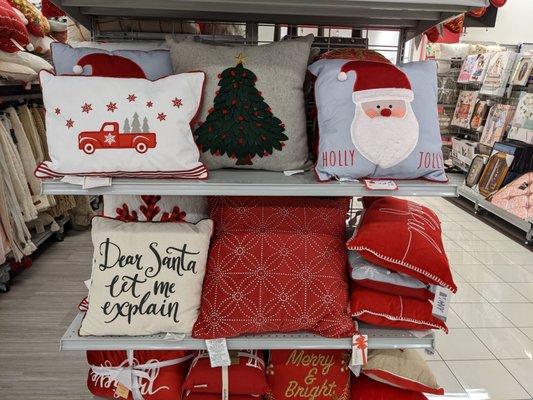 Pillows for Christmas.