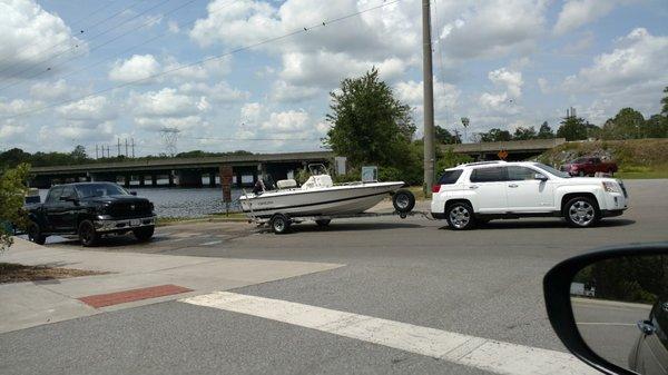 Boat ramp area