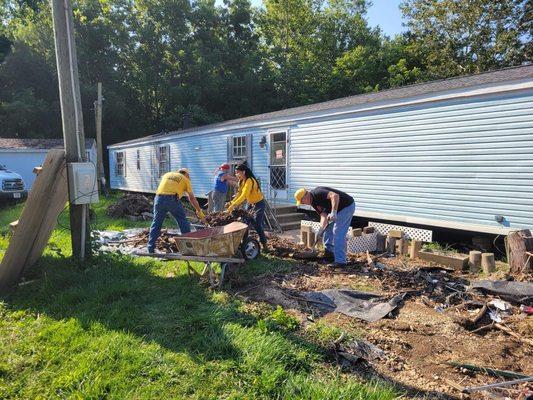 Loving our neighbors after the flood this past July.