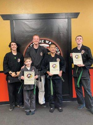 Way of the Warrior Martial Arts Studio Belt Rank Test