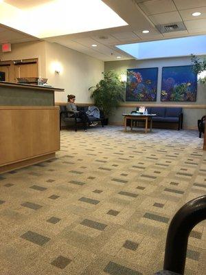 Large, clean waiting room