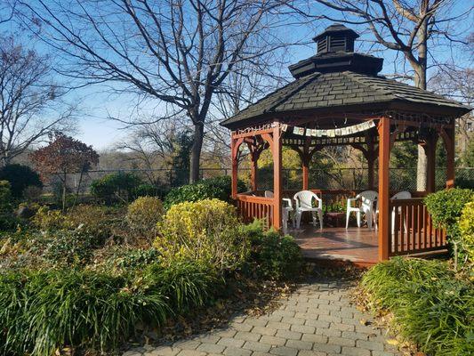 Lovely gazebo to sit in and relax