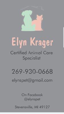 Elyn's Pet & Home Services