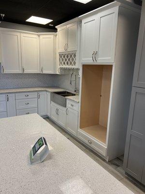 New cabinets with countertops