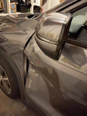 This was my car after a car accident in Palm Springs. Attorney Mo fought for me and got me the best settlement possible.