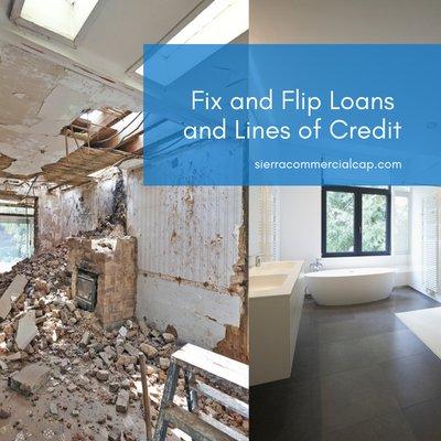 Fix and Flip Loans and Lines of Credit