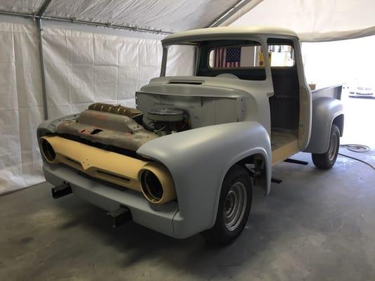 Frame off custom restoration on 1956 F100