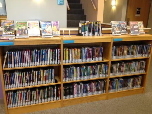 Kid DVD section. Pretty decent selection.