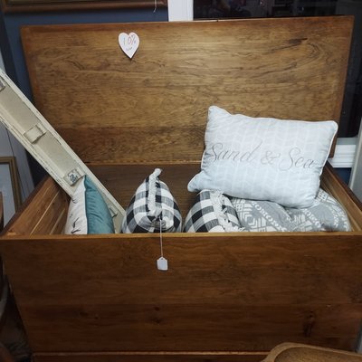 Prim blanket chest...storage and charm for your home