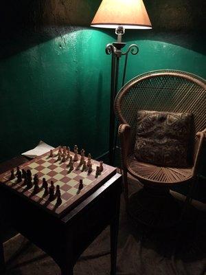 Chess anyone? Part of the escape room.