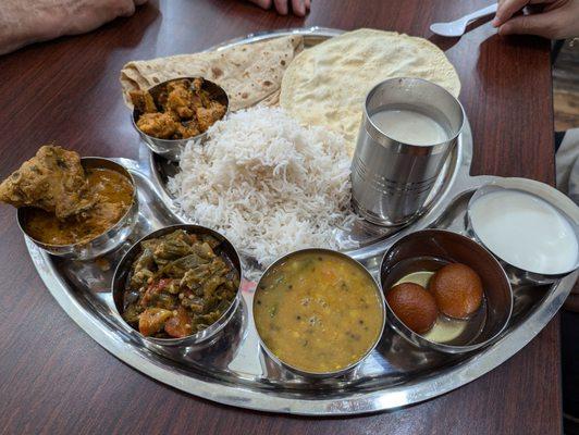 Chicken thali