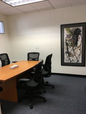 Conference Room.  Art: Untitled II, by June Li, Fairfax, CA.